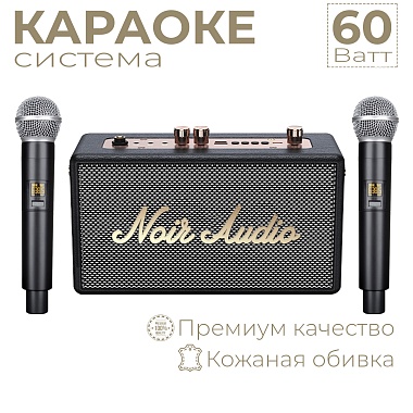 NOIR-audio CLASSIC акустическая система 60 Ватт с двумя беспроводными микрофонами