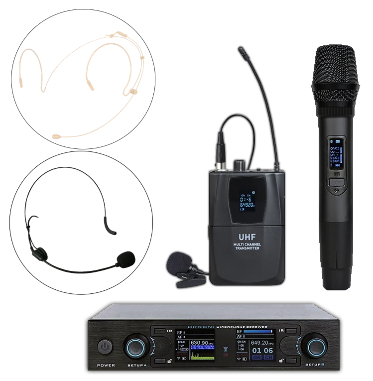NOIR-audio UR-9200/HS4 Handheld/Bodypack