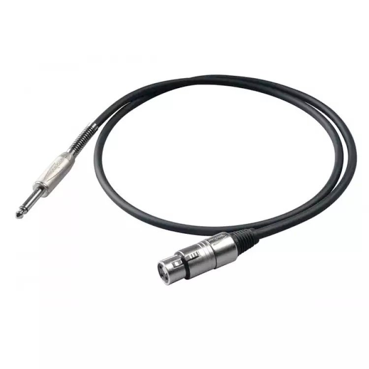 Микрофонный кабель XLR (мама)-6.3мм Jack (папа) 3 метра